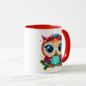 Mug Cute et adorable Kawaii Baby Owl (Devant droit)