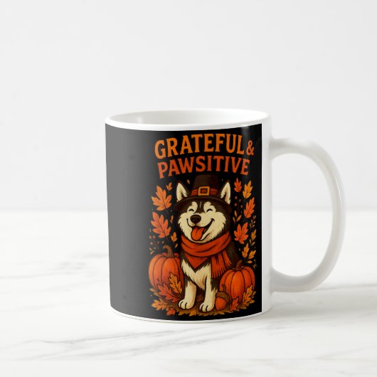 Mug Cute Fall Pumpkin Autumn Dog Lover Tee (Droite)