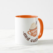 Mug Cute Fall Pumpkin Spice and Cozy vibes  (Devant droit)