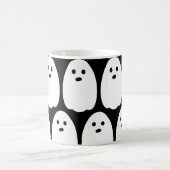 Mug Cute Fantôme noir et blanc (Centre)
