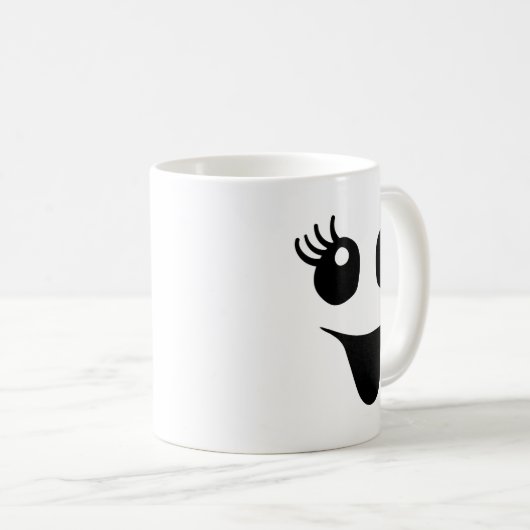 Mug Cute Female Ghost Face Outfit For Halloween Costum (Devant droit)