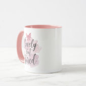 Mug Cute Feminine Pink Bow Graphic (Devant gauche)