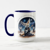Mug Cute Fennec Renards Rocheuses Guitares Acoustiques (Gauche)