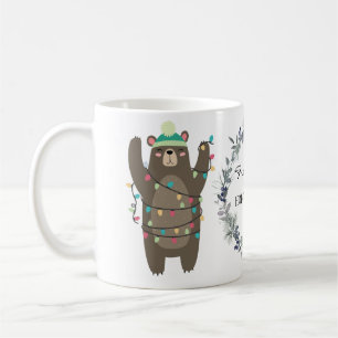 Mug Cute Festive couronne et porter personnalisée