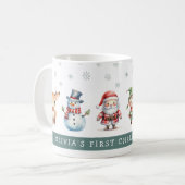 Mug Cute Festive Enfants 1er Noël (Devant gauche)