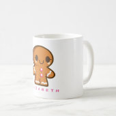Mug Cute Fille en pain d'épices personnalisée (Devant droit)