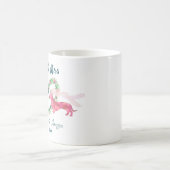 Mug Cute Floral Dachshund Chiens Mariée et Groom  (Centre)