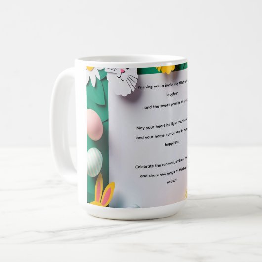Mug Cute Floral Easter Cup (Devant gauche)