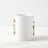 Mug Cute Floral Halloween Fantôme Motif de tournesol (Centre)