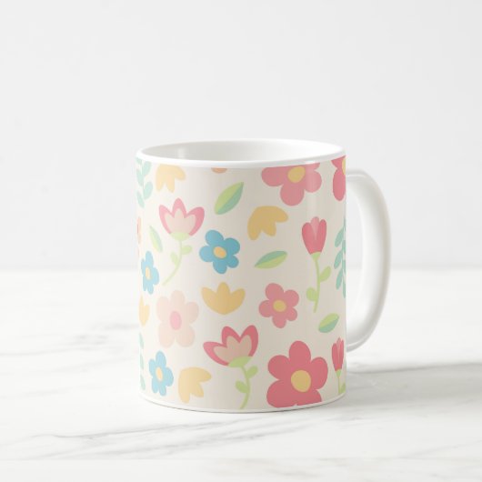 Mug Cute flowers (Devant droit)