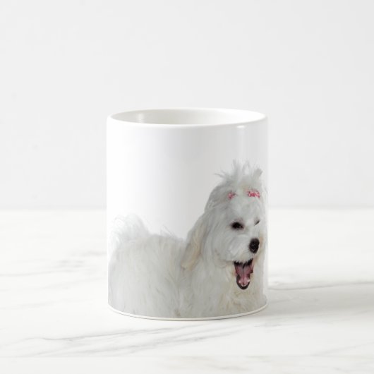 Mug Cute Fluffy Blanc Maltais (Centre)