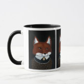 Mug Cute Fox American Gothic parodie sa nature boisée (Gauche)