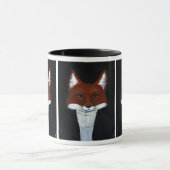 Mug Cute Fox American Gothic parodie sa nature boisée (Centre)