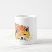 Mug Cute Fox animal aquarelle faune boisée (Centre)