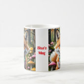 Mug Cute Fox avec arc vert et rose (Centre)