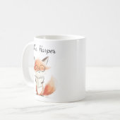 Mug Cute Fox Teacher Reading (Devant gauche)