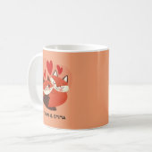 Mug Cute Foxes Couple Personnalisé Saint Valentin (Devant gauche)