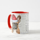 Mug Cute French Bulldog Lover Christmas Holiday (Devant gauche)