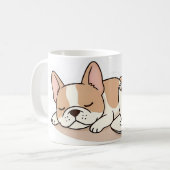 Mug Cute Frenchie in Coffee Cup French Bulldog Design (Devant gauche)