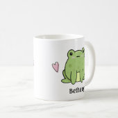 Mug Cute Frog Avec Coeur Pesonalisé (Devant droit)