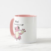 Mug Cute Frog Green et Lime Funny (Devant gauche)