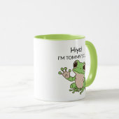 Mug Cute Frog Green et Lime Funny (Devant droit)