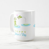 Mug Cute Frog Hoppy Bonne Fête des pères (Devant gauche)