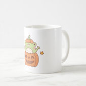 Mug Cute Frog In Carved Pumpkin Halloween (Devant droit)