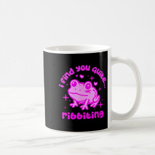 Mug Cute Frog Pun Ribbiting Frog Lovers Quote Design (Droite)