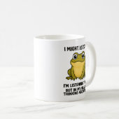 Mug Cute Frog Toad ADHD Humor Meeting Survival Gift (Devant droit)