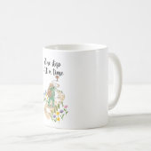 Mug Cute Frog with Backpack One Step at a Time (Devant droit)