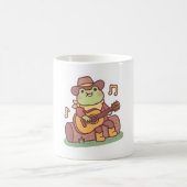 Mug Cute Frog With Cowboy Hat and Guitar (Centre)