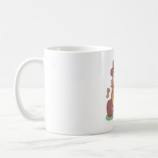 Mug Cute Frog With Cowboy Hat and Guitar (Gauche)