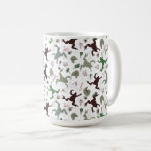 Mug Cute Frogs Nature Floral Pattern (Devant droit)