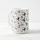 Mug Cute Frogs Nature Floral Pattern (Devant gauche)