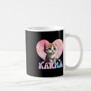 Mug Cute Funny Amoureux des chats Forme de coeur Femme