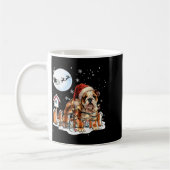 Mug Cute Funny English Bulldog Christmas Lights Santa  (Gauche)