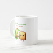 Mug Cute Funny Food Pun Saint Valentin Amitié (Devant gauche)