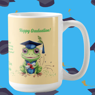 Mug Cute Funny Frog Message photo Graduation Cadeau