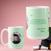 Mug Cute Funny Frog Message photo Graduation Cadeau