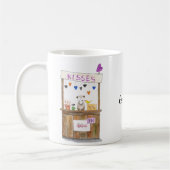 Mug Cute Funny Sad Opossum Kissing Booth Nom Personnal (Gauche)