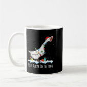 Mug Cute Funny Santa Duck Silly Goose On The Loose Chr (Gauche)