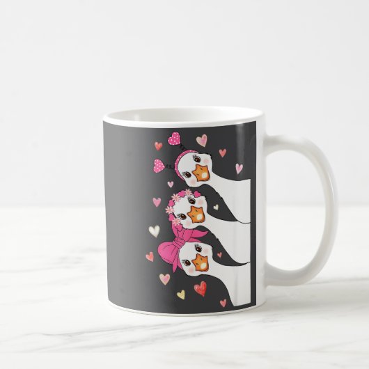 Mug Cute Funny Valentine Silly Gooses Heart Love Match (Droite)