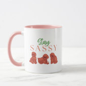 Mug Cute furry puppy mug, Stay Sassy (Gauche)