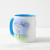 Mug Cute Gay Couple Devinez Quoi (Devant gauche)