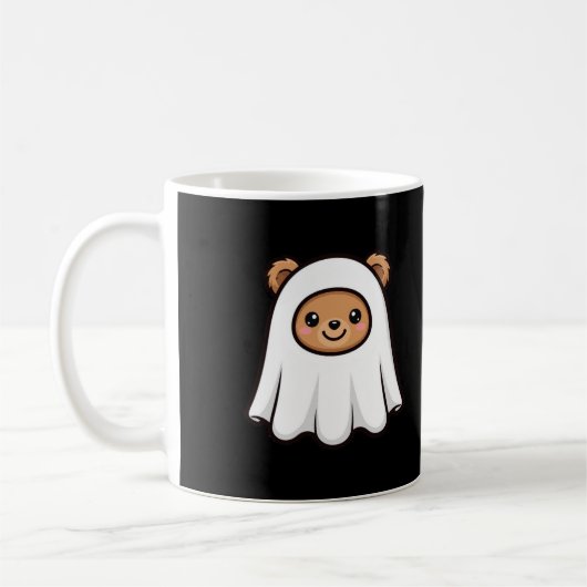 Mug Cute Ghost Bear Halloween (Gauche)
