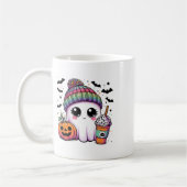 Mug Cute Ghost Boire Café Latte Ghost Boo Hallowe (Gauche)