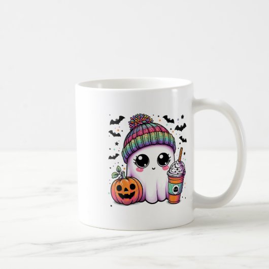 Mug Cute Ghost Boire Café Latte Ghost Boo Hallowe (Droite)