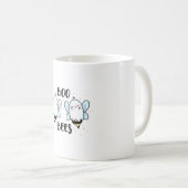 Mug Cute Ghost Boo Bees - Funny Halloween sur blanc (Devant droit)