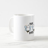 Mug Cute Ghost Boo Bees - Funny Halloween sur blanc (Devant gauche)